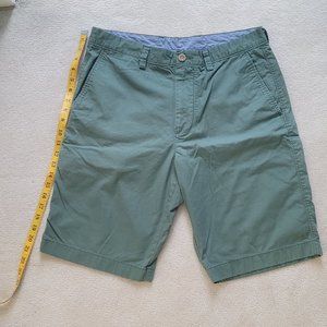 J. Crew green men’s Chino Club shorts, waist 33